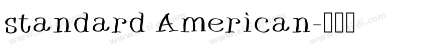 standard American字体转换